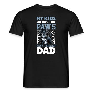 Papa Skye Terrier - T-shirt homme - noir - Devant - AI Model Male 178 light (178cm)