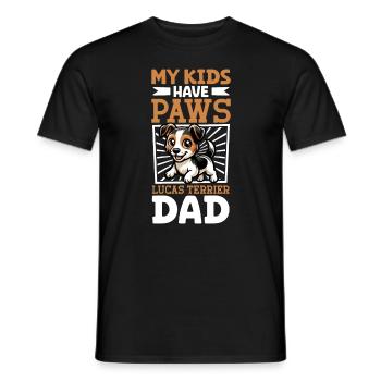Sporting Lucas Terrier Papa - Männer T-Shirt - Schwarz - Vorne - AI Model Male 178 light (178cm)