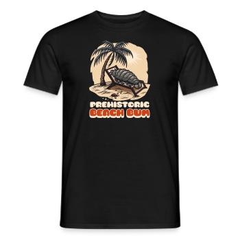 Beach Fossils Prehistoric Beach Bum - Men's T-Shirt - black - Front - AI Model Male 178 light (178cm)