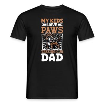 Treeing Cur Papa - Männer T-Shirt - Schwarz - Vorne - AI Model Male 178 light (178cm)