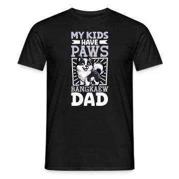 Thai Bangkaew Dog Papa - Männer T-Shirt - Schwarz - Vorne - AI Model Male 178 light (178cm)