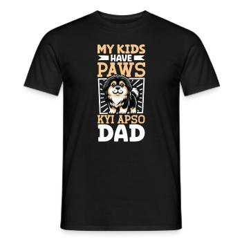 Papa tibétain Kyi Apso - T-shirt homme - noir - Devant - AI Model Male 178 light (178cm)
