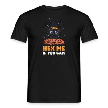 Halloween, chat, maléfique, si tu peux - T-shirt homme - noir - Devant - AI Model Male 178 light (178cm)