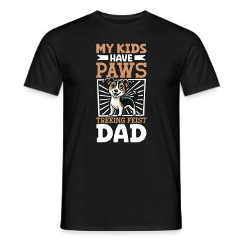 Mountain Feist Papa - Männer T-Shirt - Schwarz - Vorne - AI Model Male 178 light (178cm)
