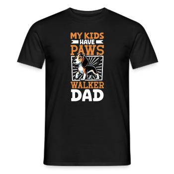 Treeing Walker Coonhound Papa - T-shirt homme - noir - Devant - AI Model Male 178 light (178cm)