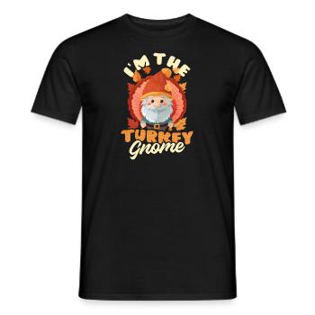 Thanksgiving-Zwerg Ich bin der Truthahn-Zwerg - Männer T-Shirt - Schwarz - Vorne - AI Model Male 178 light (178cm)