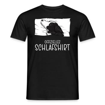Chemise de nuit officielle Border Collie, chien - T-shirt homme - noir - Devant - AI Model Male 178 light (178cm)