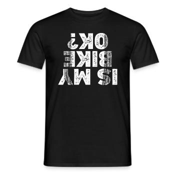 Motard Motard Chute Ma moto va-t-elle bien ? - T-shirt homme - noir - Devant - AI Model Male 178 light (178cm)