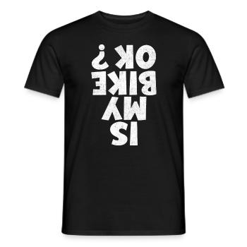 Motard Motard Chute Ma moto va-t-elle bien ? - T-shirt homme - noir - Devant - AI Model Male 178 light (178cm)