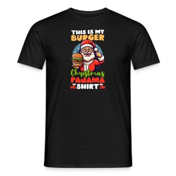 Burger Burger Tenue de pyjama Christmas Burger - T-shirt homme - noir - Devant - AI Model Male 178 light (178cm)