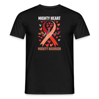 Conscience CHD Cœur puissant, Guerrier puissant - T-shirt homme - noir - Devant - AI Model Male 178 light (178cm)