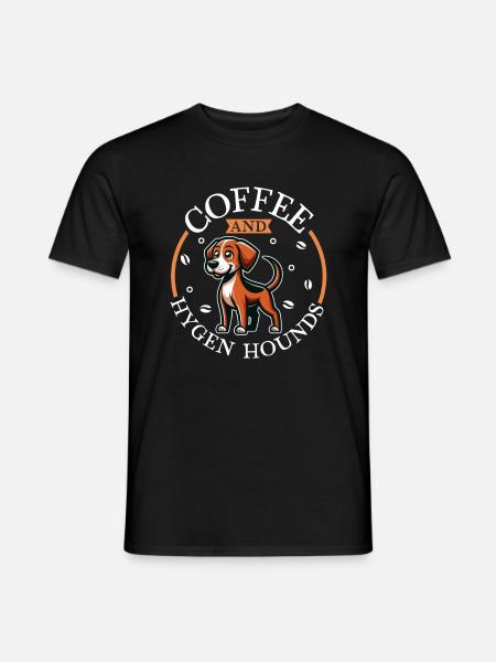 Café et Hygenhund - T-shirt homme - noir