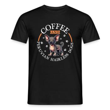 Café et viringo péruvien - T-shirt homme - noir - Devant - AI Model Male 178 light (178cm)