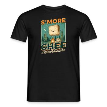 Camp Chef S'More Chef Extraordinaire - Männer T-Shirt - Schwarz - Vorne - AI Model Male 178 light (178cm)