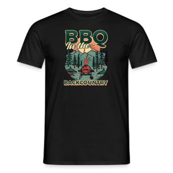 Camp Chef BBQ Im Hinterland - Männer T-Shirt - Schwarz - Vorne - AI Model Male 178 light (178cm)
