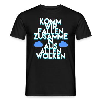 Fallschirmspringen - Männer T-Shirt - Schwarz - Vorne - AI Model Male 178 light (178cm)