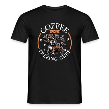 Café et Arbre Cur - T-shirt homme - noir - Devant - AI Model Male 178 light (178cm)