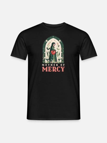 Virgin Mary Mother Of Mercy - Men's T-Shirt - black