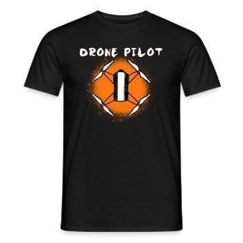 Drone - Drone Pilot - Men's T-Shirt - black - Front - AI Model Male 178 light (178cm)