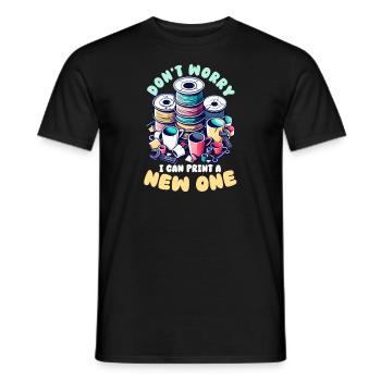 3D Printer Accessories I Can Print A New One - Men's T-Shirt - black - Front - AI Model Male 178 light (178cm)