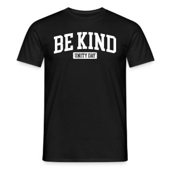 Seien Sie freundlich, hören Sie auf zu schikaniere - Männer T-Shirt - Schwarz - Vorne - AI Model Male 178 light (178cm)