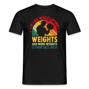 Musculation Musculation Fitness Musculation - T-shirt homme - noir - Devant - AI Model Male 178 light (178cm)