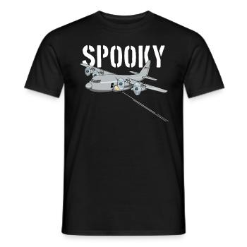 AC-130 Spooky Gunship Avion militaire Spooky - T-shirt homme - noir - Devant - AI Model Male 178 light (178cm)