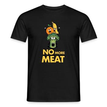 Vegetarian - Men's T-Shirt - black - Front - AI Model Male 178 light (178cm)