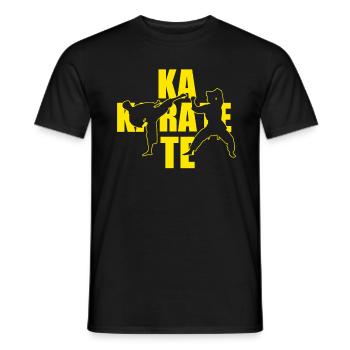 Karate - Männer T-Shirt - Schwarz - Vorne - AI Model Male 178 light (178cm)