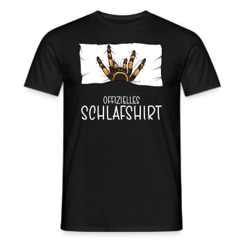 Chemise de nuit officielle Pyjama Tarantula - T-shirt homme - noir - Devant - AI Model Male 178 light (178cm)