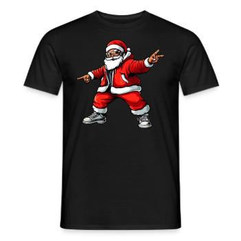 Hip Hop Weihnachten - Männer T-Shirt - Schwarz - Vorne - AI Model Male 178 light (178cm)