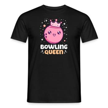 Bowling Bowling Queen - Men's T-Shirt - black - Front - AI Model Male 178 light (178cm)