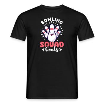 Bowling Bowling Squad Ziele - Männer T-Shirt - Schwarz - Vorne - AI Model Male 178 light (178cm)