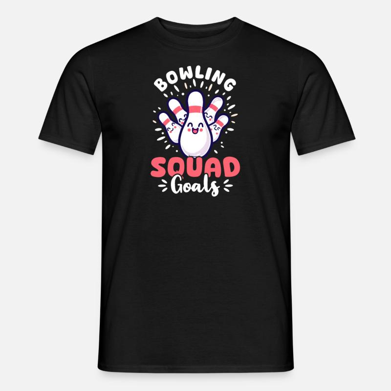 Bowling Bowling Squad Ziele - Männer T-Shirt - Schwarz
