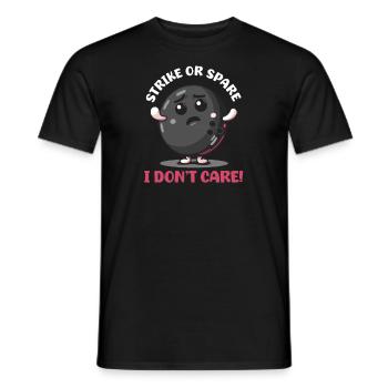 Bowling strike ou rechange, je m’en fiche ! - T-shirt homme - noir - Devant - AI Model Male 178 light (178cm)