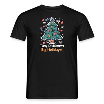 Noël de l’USIN Petits patients, grandes vacances ! - T-shirt homme - noir - Devant - AI Model Male 178 light (178cm)