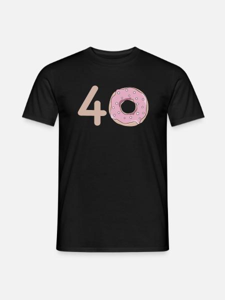 40. Geburtstag - Männer T-Shirt - Schwarz