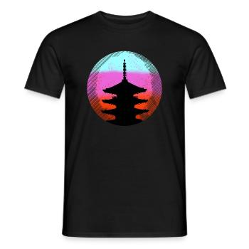 Asia - Männer T-Shirt - Schwarz - Vorne - AI Model Male 178 light (178cm)