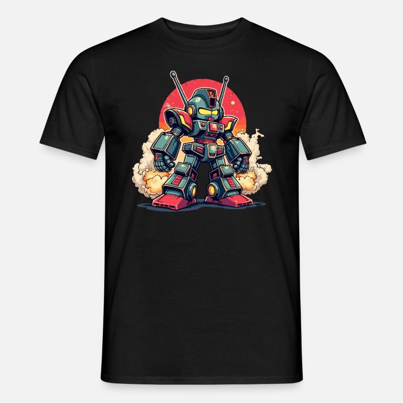 Roboter, Digitale Kunst - Männer T-Shirt - Schwarz