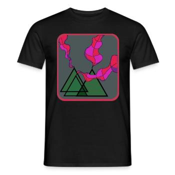 Berge - Männer T-Shirt - Schwarz - Vorne - AI Model Male 178 light (178cm)