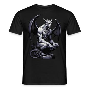 Gargoyle - Männer T-Shirt - Schwarz - Vorne - AI Model Male 178 light (178cm)