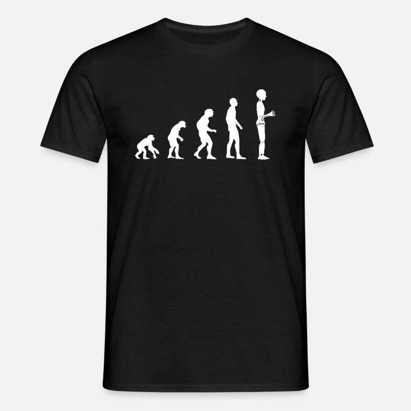 Robot Evolution - Men's T-Shirt - black