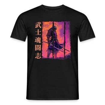 Samurai Krieger Ehre und Stärke Kampfgeist - T-shirt homme - noir - Devant - AI Model Male 178 light (178cm)