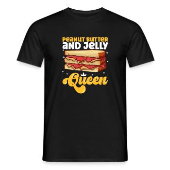 Peanut Butter and Jelly Sandwich Queen - Männer T-Shirt - Schwarz - Vorne - AI Model Male 178 light (178cm)