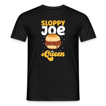 Sloppy Joe Queen - Männer T-Shirt - Schwarz - Vorne - AI Model Male 178 light (178cm)