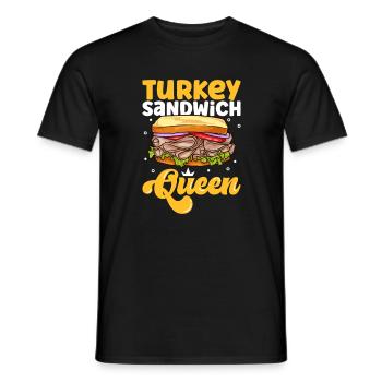 Turkey Sandwich Queen - Männer T-Shirt - Schwarz - Vorne - AI Model Male 178 light (178cm)