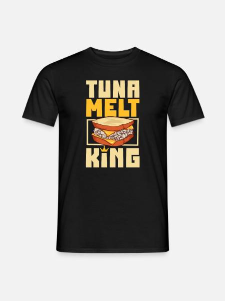 Tuna Melt Sandwich King - Men's T-Shirt - black