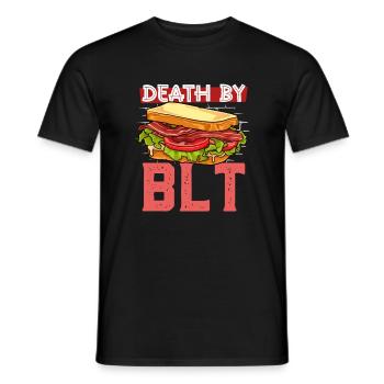 Death by BLT - Men's T-Shirt - black - Front - AI Model Male 178 light (178cm)