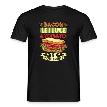 Die heiligen drei - BLT sandwich - Männer T-Shirt - Schwarz - Vorne - AI Model Male 178 light (178cm)