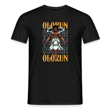Yoruba Gott - Olorun - Männer T-Shirt - Schwarz - Vorne - AI Model Male 178 light (178cm)